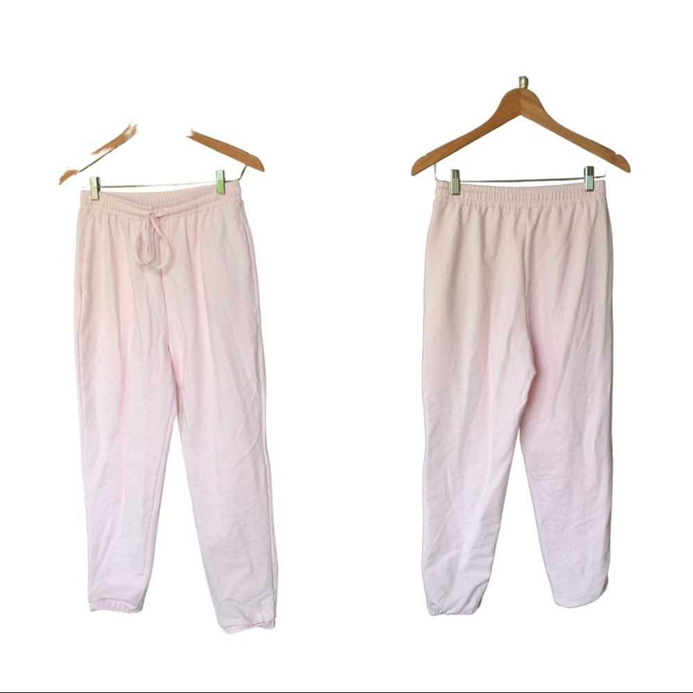 Pink meshiki joggers